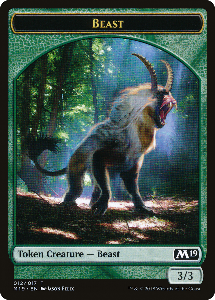 Image of Beast Token (M19-012) - Core Set 2019 Tokens