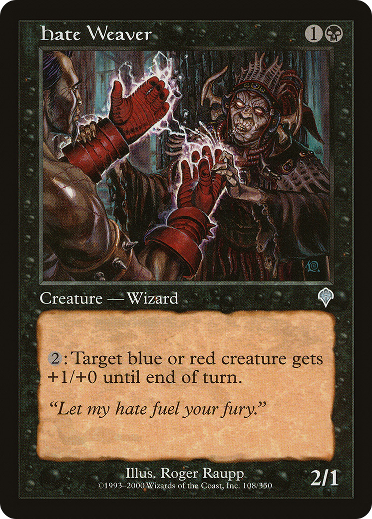 Image of Hate Weaver (INV-108) - Invasion Foil
