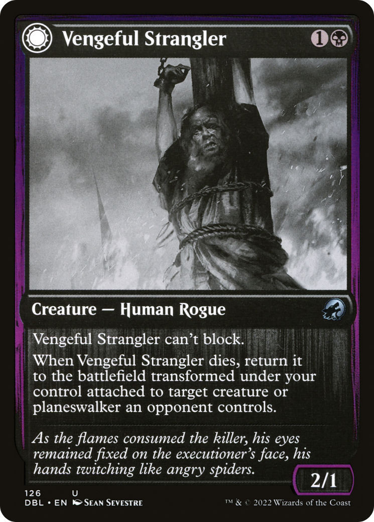 Image of Vengeful Strangler (DBL-126) - Innistrad: Double Feature: (Double Faced Transform) Foil