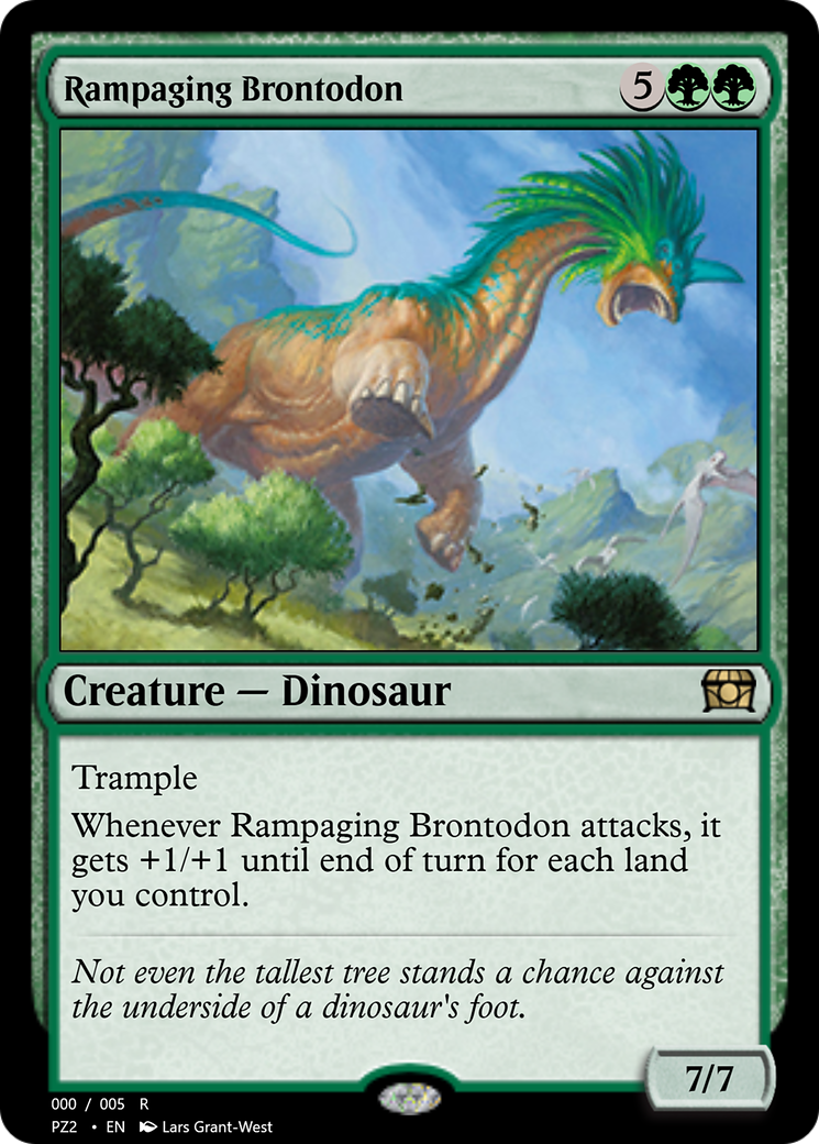 Image of Rampaging Brontodon (PZ2-70775) - Treasure Chest Foil
