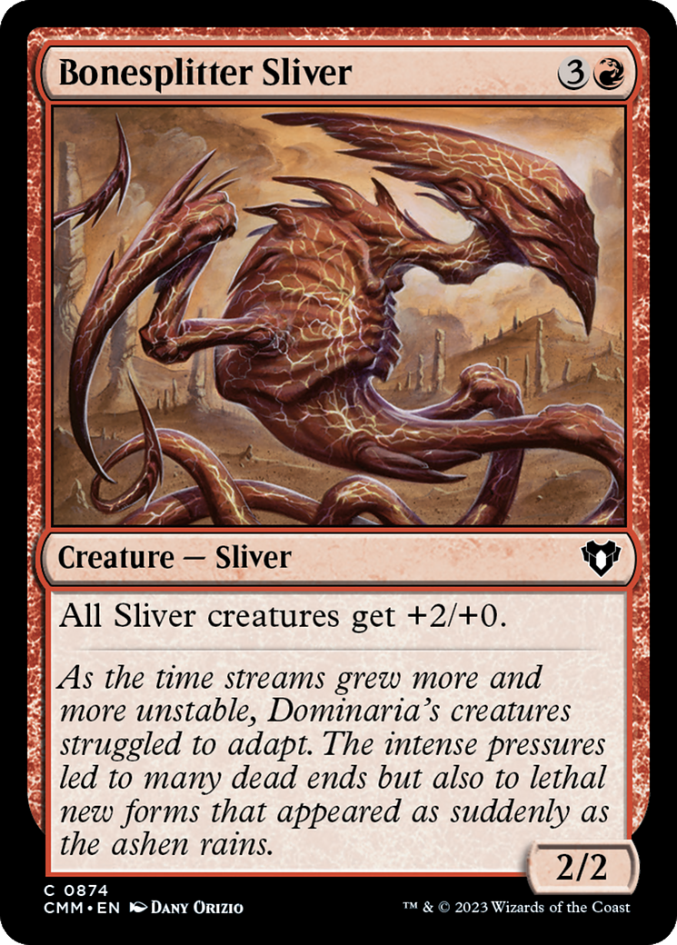 Image of Bonesplitter Sliver (CMM-874) - Commander Masters