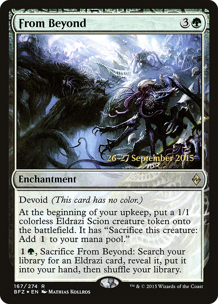 Image of From Beyond (PRE-167S) - Battle for Zendikar Promos: (devoid) Foil