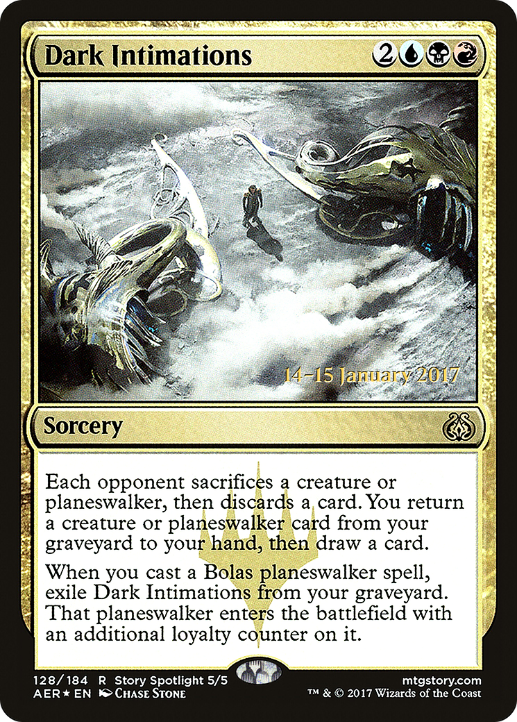 Image of Dark Intimations (PRE-128S) - Aether Revolt Promos Foil