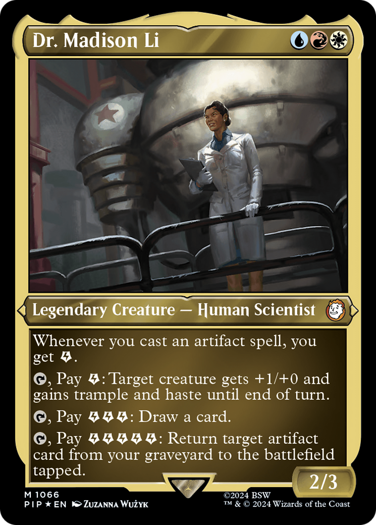 Image of Dr. Madison Li (Display Commander) - Thick Stock (PIP-1066) - Fallout Foil