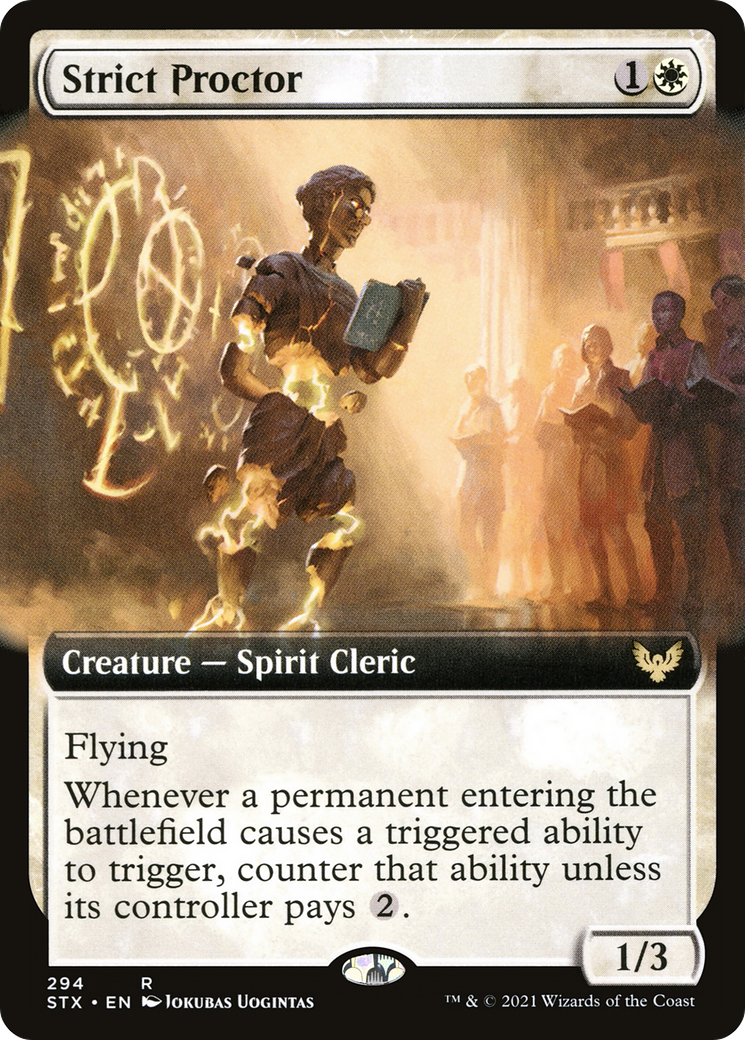 Image of Strict Proctor (Extended Art) (STX-294) - Strixhaven: School of Mages: (Extended Art)