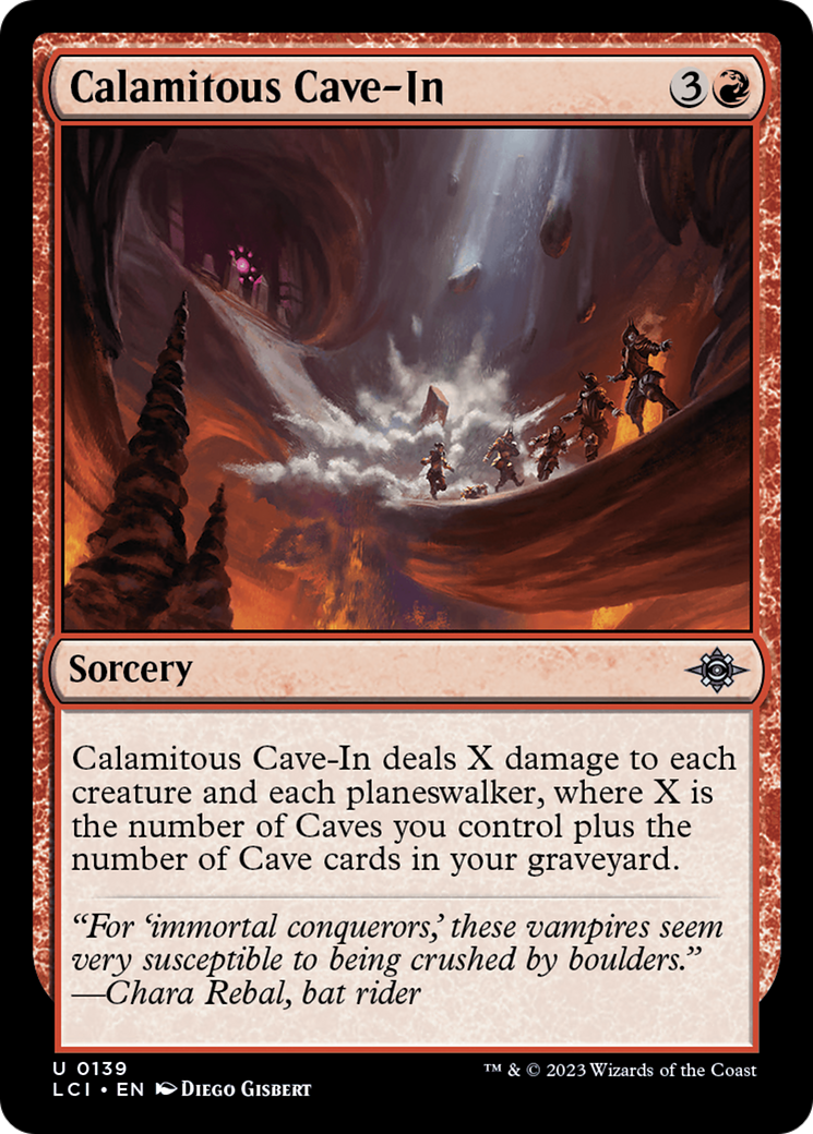 Image of Calamitous Cave-In (LCI-139) - The Lost Caverns of Ixalan