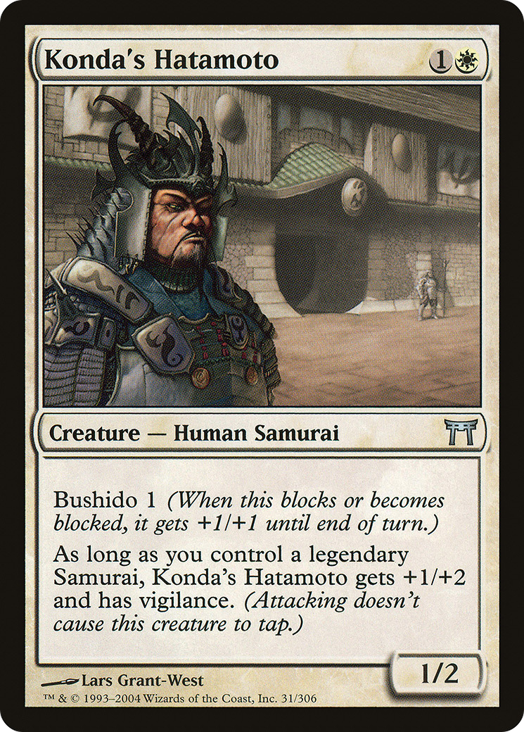 Image of Konda's Hatamoto (CHK-031) - Champions of Kamigawa