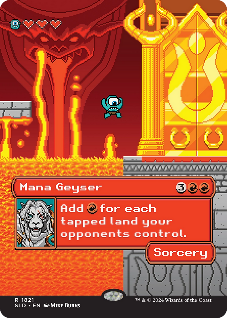Image of Mana Geyser (SLD-1821) - Secret Lair Drop (Borderless) Foil