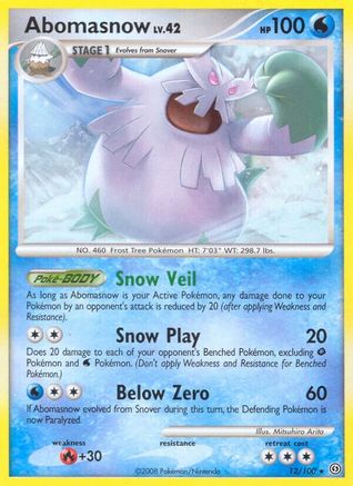 Image of Abomasnow 012  Stormfront - Rare