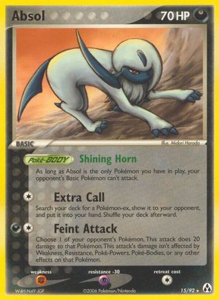 Image of Absol 015  - Reverse Holofoil Legend Maker - Rare