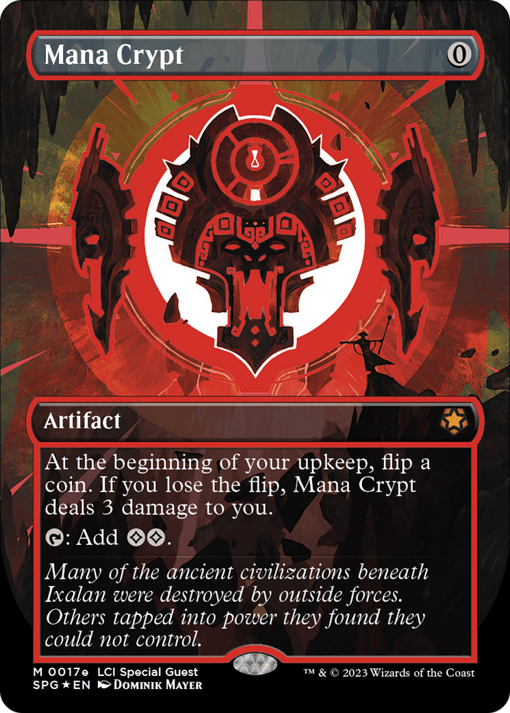 Image of Mana Crypt (0017e) (Borderless) (SPG-17E) - Special Guests (Borderless) Foil