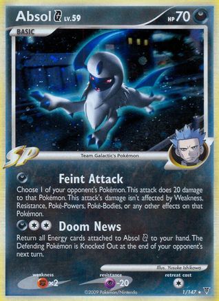 Image of Absol G 001  - Holofoil Supreme Victors - Holo Rare