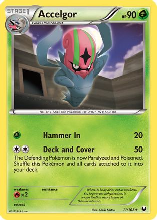 Image of Accelgor 011  Dark Explorers - Rare