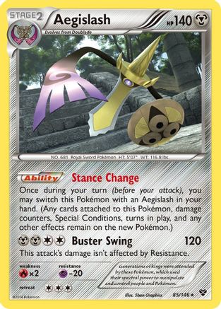 Image of Aegislash (85) 085  - Reverse Holofoil XY Base Set - Rare