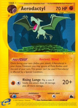Image of Aerodactyl 001  Skyridge - Rare