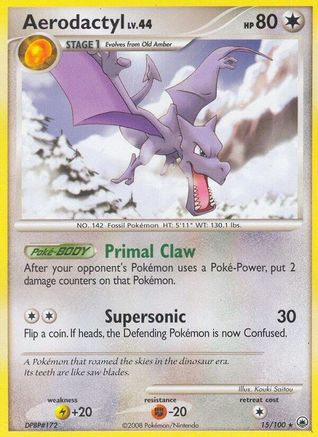 Image of Aerodactyl 015  - Reverse Holofoil Majestic Dawn - Rare