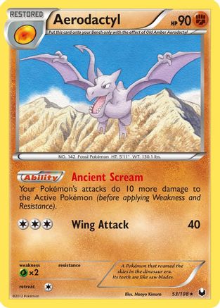 Image of Aerodactyl 053  Dark Explorers - Rare