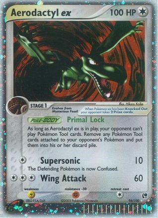 Image of Aerodactyl ex 094  - Holofoil Sandstorm - Ultra Rare