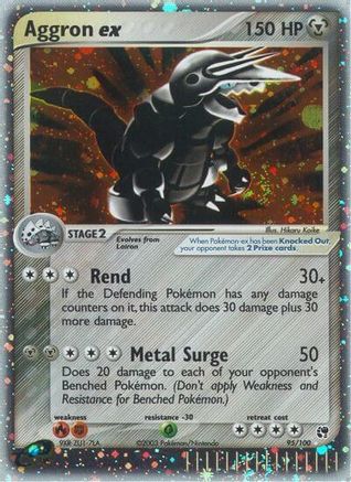 Image of Aggron ex 095  - Holofoil Sandstorm - Ultra Rare