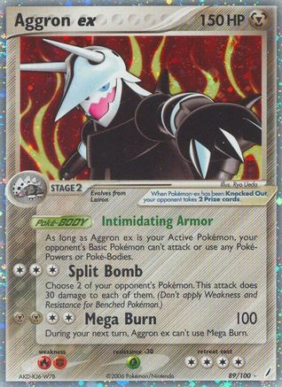 Image of Aggron ex 089/100  - Holofoil Crystal Guardians - Ultra Rare