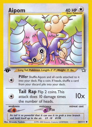 Image of Aipom 026/111  - Unlimited Neo Genesis - Uncommon