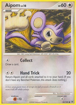 Image of Aipom (50) 050/100  - Reverse Holofoil Majestic Dawn - Common