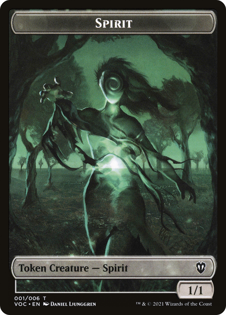 Image of Spirit (TVOC-001) - Crimson Vow Commander Tokens