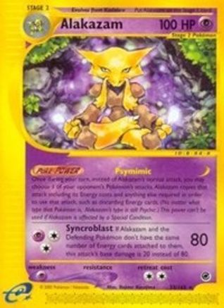 Image of Alakazam (33) 033/165  Expedition - Rare