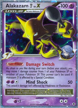 Image of Alakazam E4 Lv.X 103  - Holofoil Rising Rivals - Ultra Rare