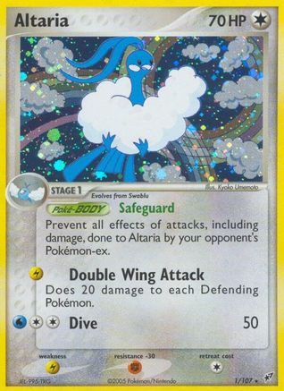 Image of Altaria 001  - Reverse Holofoil Deoxys - Holo Rare