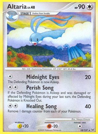 Image of Altaria 018  Platinum - Rare