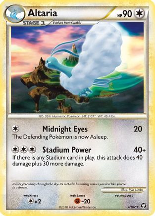 Image of Altaria 002  - Holofoil Triumphant - Holo Rare