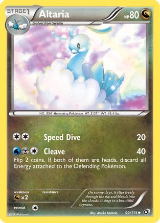 Image of Altaria 092/113  Legendary Treasures - Uncommon