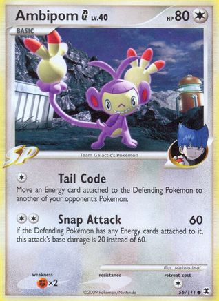 Image of Ambipom G 056  - Reverse Holofoil Rising Rivals - Common