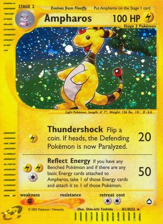 Image of Ampharos (H1) 0H1  - Holofoil Aquapolis - Holo Rare
