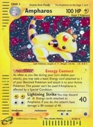 Image of Ampharos (2) 002  - Holofoil Expedition - Holo Rare