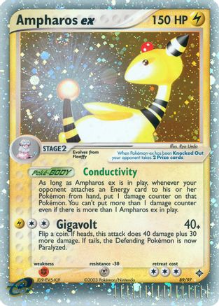 Image of Ampharos ex 089  - Holofoil Dragon - Ultra Rare