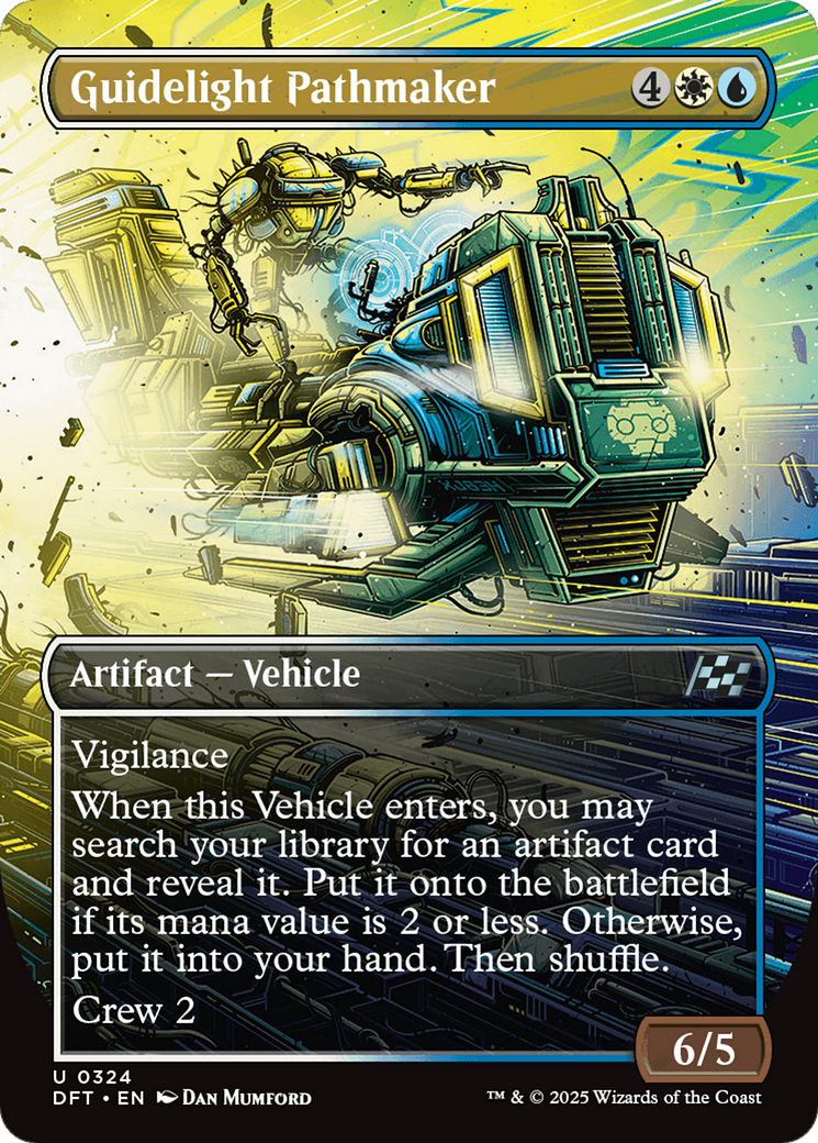 Image of Guidelight Pathmaker (Borderless) (DFT-324) - Aetherdrift (Borderless) Foil