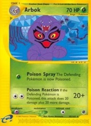 Image of Arbok (35) 035  - Reverse Holofoil Expedition - Rare