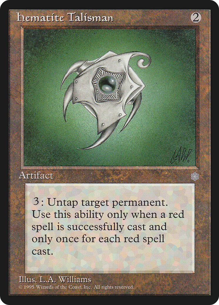 Image of Hematite Talisman (ICE-) - Ice Age