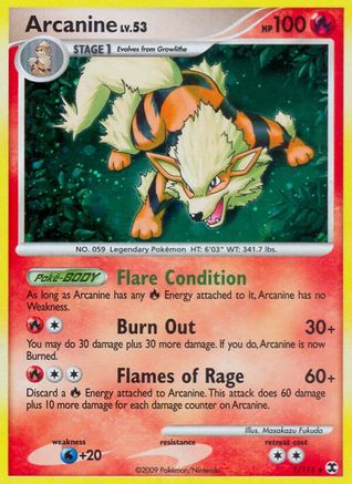 Image of Arcanine 001  - Holofoil Rising Rivals - Holo Rare