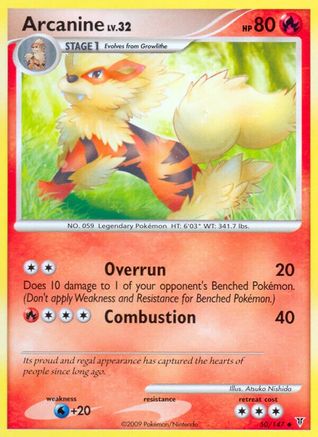 Image of Arcanine 050  - Reverse Holofoil Supreme Victors - Uncommon