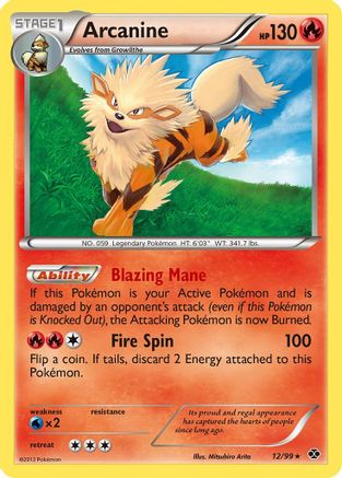 Image of Arcanine (12) 012/99  Next Destinies - Rare