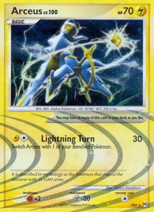 Image of Arceus (AR6) AR6  - Holofoil Arceus - Holo Rare