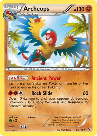 Image of Archeops 067  - Reverse Holofoil Noble Victories - Rare