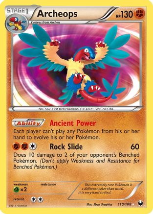 Image of Archeops 110  - Holofoil Dark Explorers - Secret Rare
