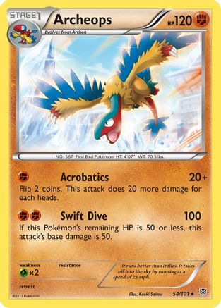 Image of Archeops 054/101  - Holofoil Plasma Blast - Holo Rare
