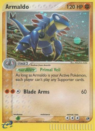 Image of Armaldo 001  - Holofoil Sandstorm - Holo Rare
