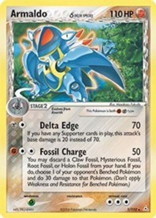 Image of Armaldo (Delta Species) 001  - Reverse Holofoil Holon Phantoms - Holo Rare