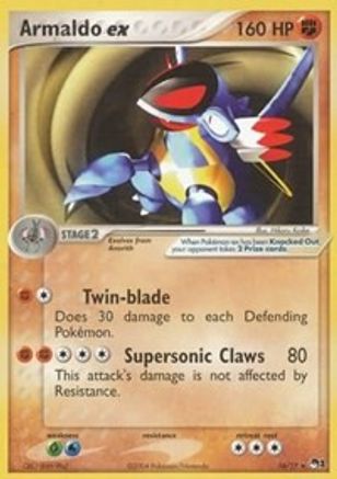 Image of Armaldo ex (Non-Holo) 016  POP Series 1 - Ultra Rare